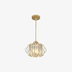 Prismatic Crystal Ceiling Light with Metal Fittings - view 3