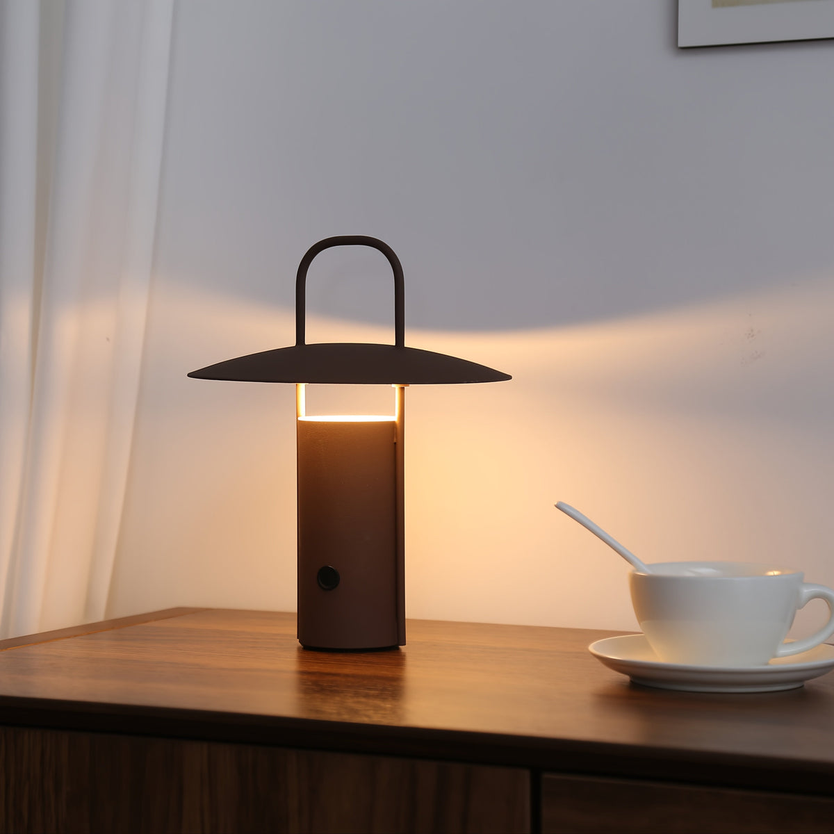 Cordless Metal Table Lamp, USB Rechargeable 3-Colour LED Light - product view 1