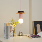 Geometric Wood Pendant Light, Sculptural Nordic Design - view 13