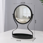 Metal Vanity Mirror with Jewellery Storage