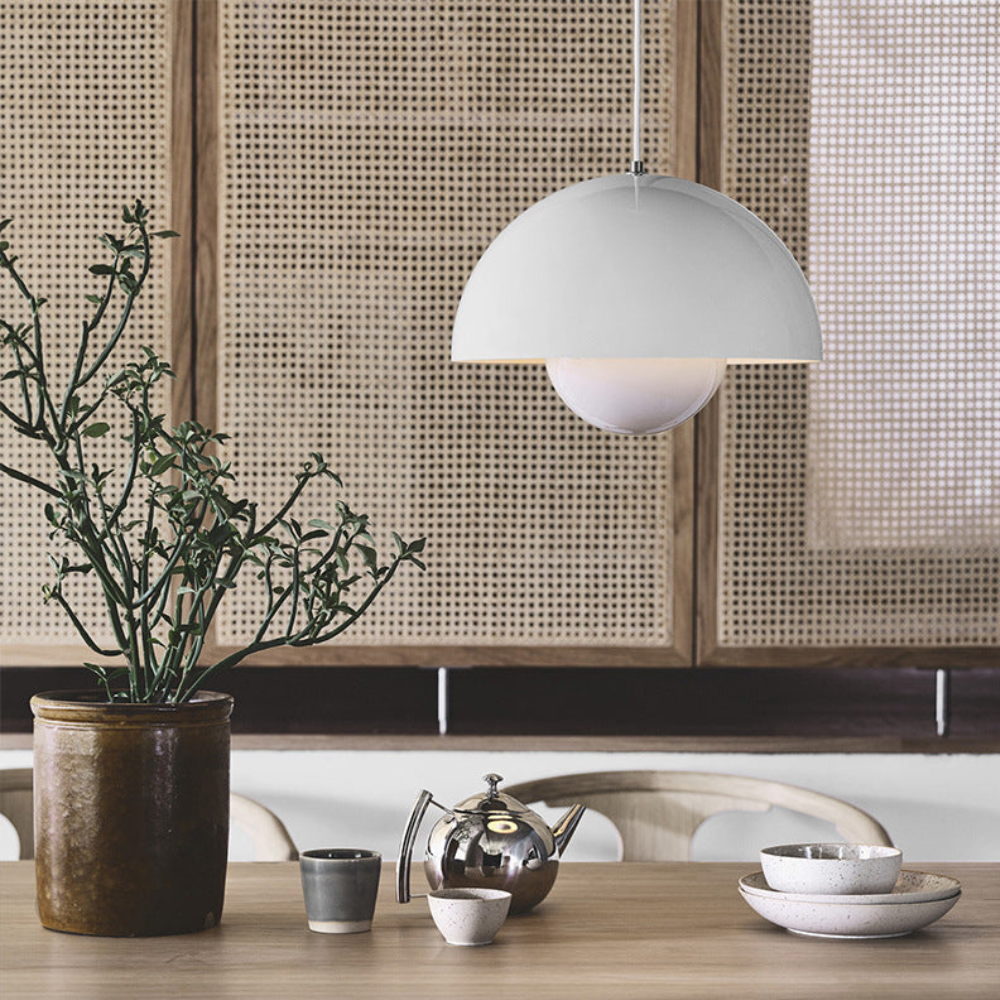 Layered Metal Dome Pendant Light, Mid-Century Style - view 11