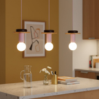 Geometric Wood Pendant Light, Sculptural Nordic Design - view 20