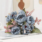 Artificial Peony Bouquet, Layered Decorative Flowers — product view 4