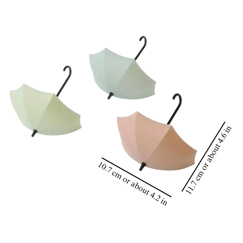 Umbrella Wall Hooks, Set of 3