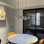 Layered Metal Dome Pendant Light, Mid-Century Style - view 9