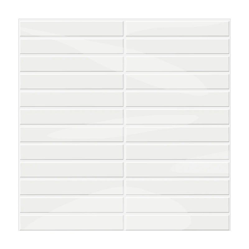 Self-adhesive 3D DIY Finger Tiles in Glossy White
