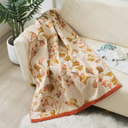 Ginkgo Leaf Cotton Gauze Towel 90 × 180 cm – image 2