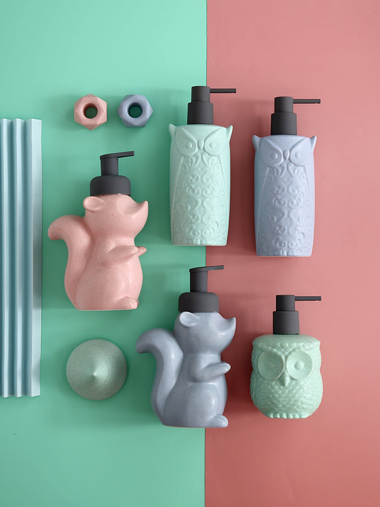 Squirrel Ceramic Foaming Soap Dispenser, 510 mL