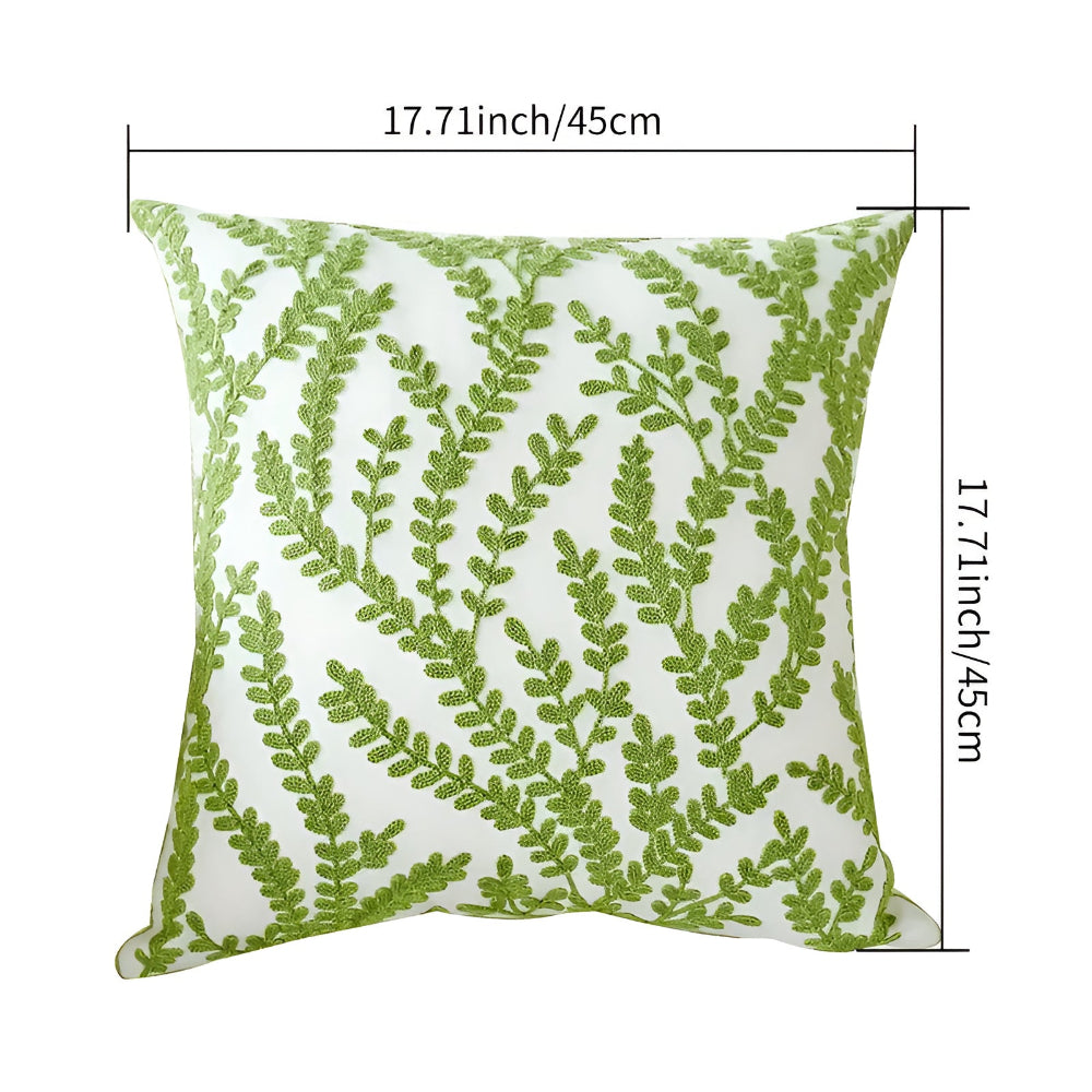 Green Botanical Leaf Cushion Cover – image 14