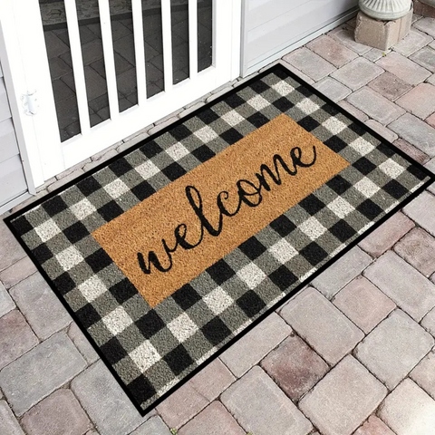 Buffalo Check Coir Doormat – image 5