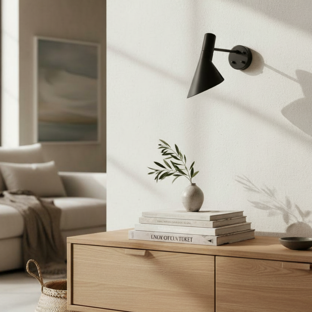 Tapered Metal Wall Sconce, Directional Nordic Task Light - view 15