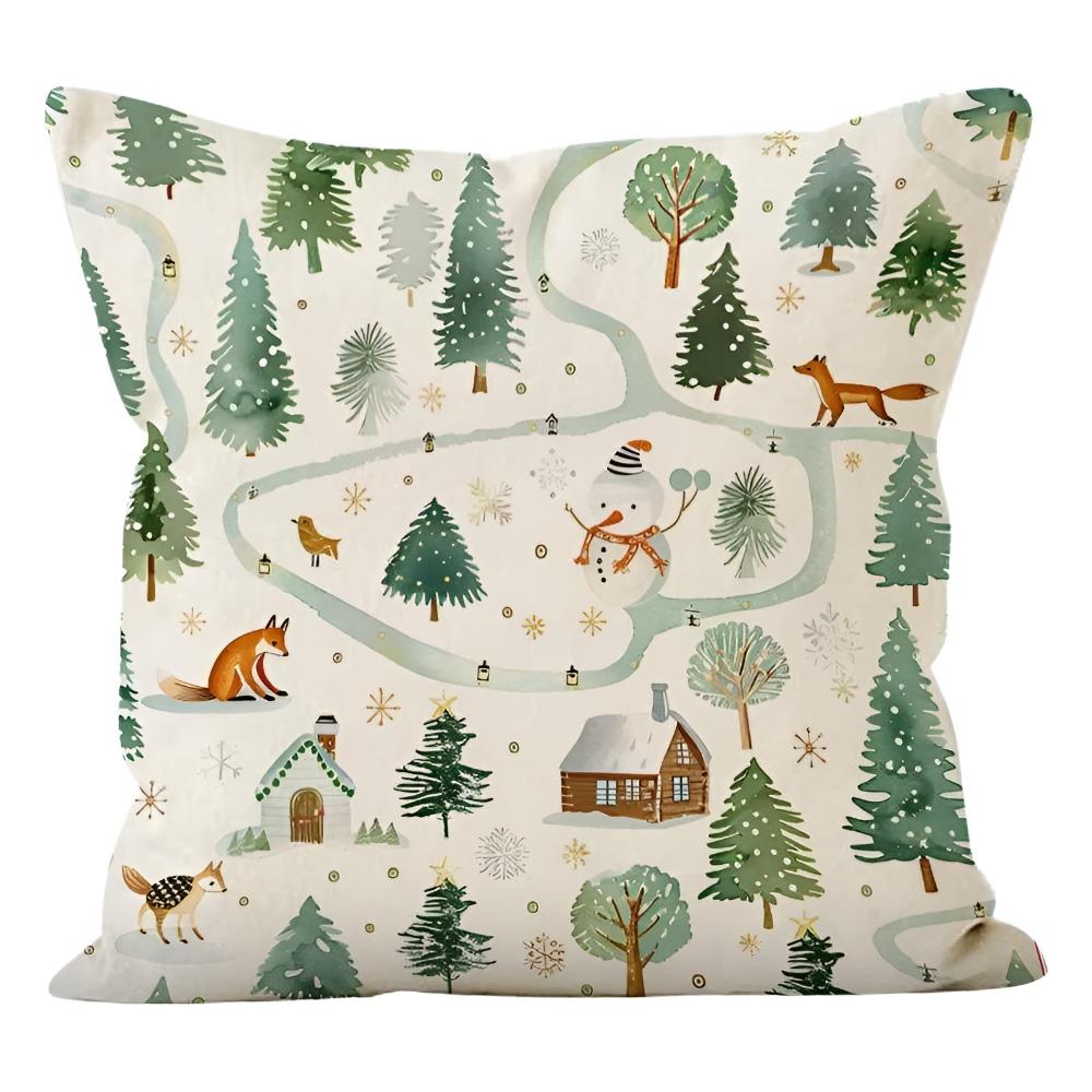 Winter Woodland Christmas Cushion Cover – image 5