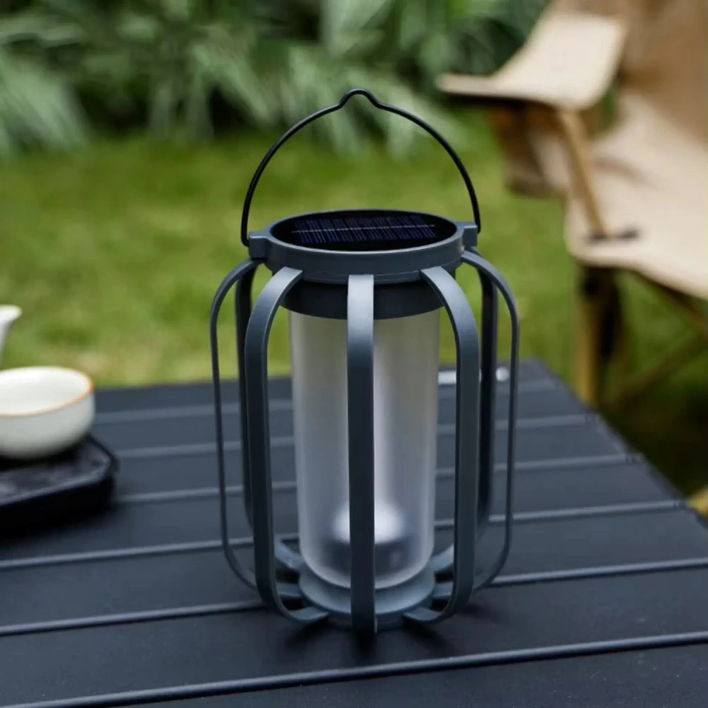Solar Tripod Lantern for Patio and Outdoor Lighting - view 6