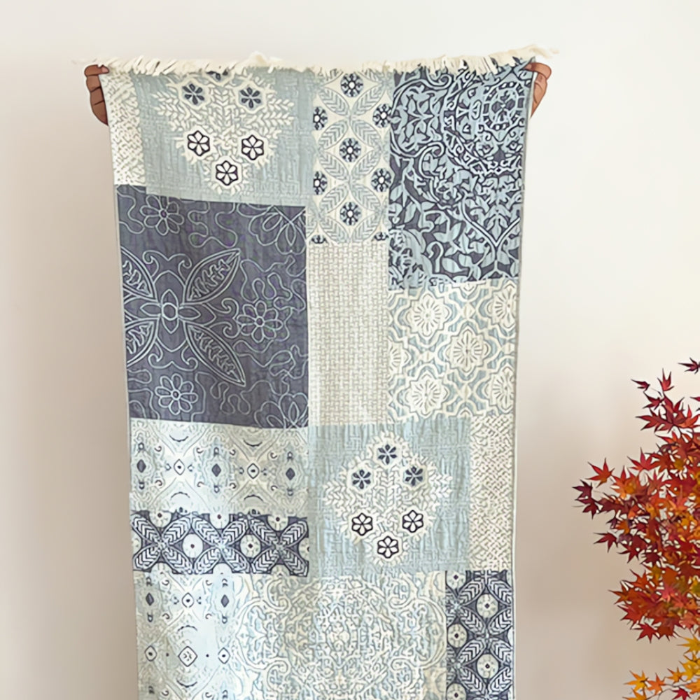 Patterned Cotton Bath Towel – image 3