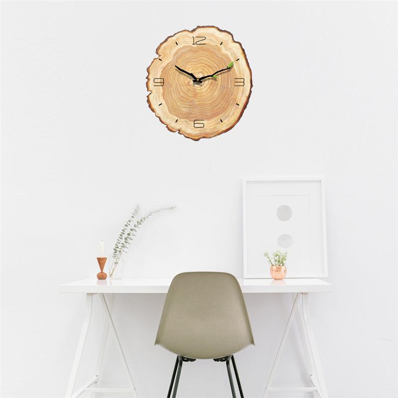 Wood Grain Annual Rings Wall Clock, 30 cm