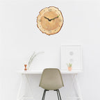 Wood Grain Annual Rings Wall Clock, 30 cm
