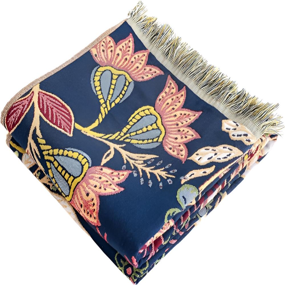 Reversible Floral Cotton Bath Towel – image 4