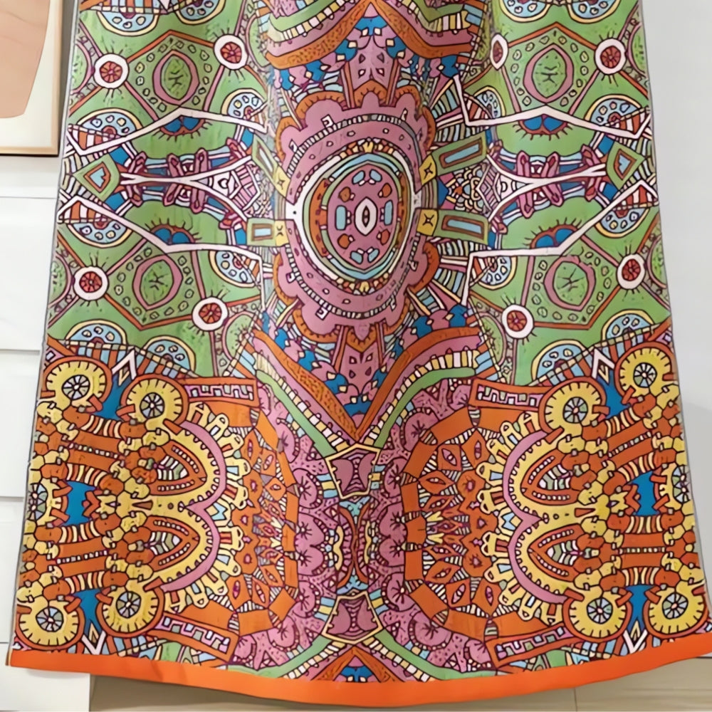 Patterned Cotton Gauze Bath Towel – image 2