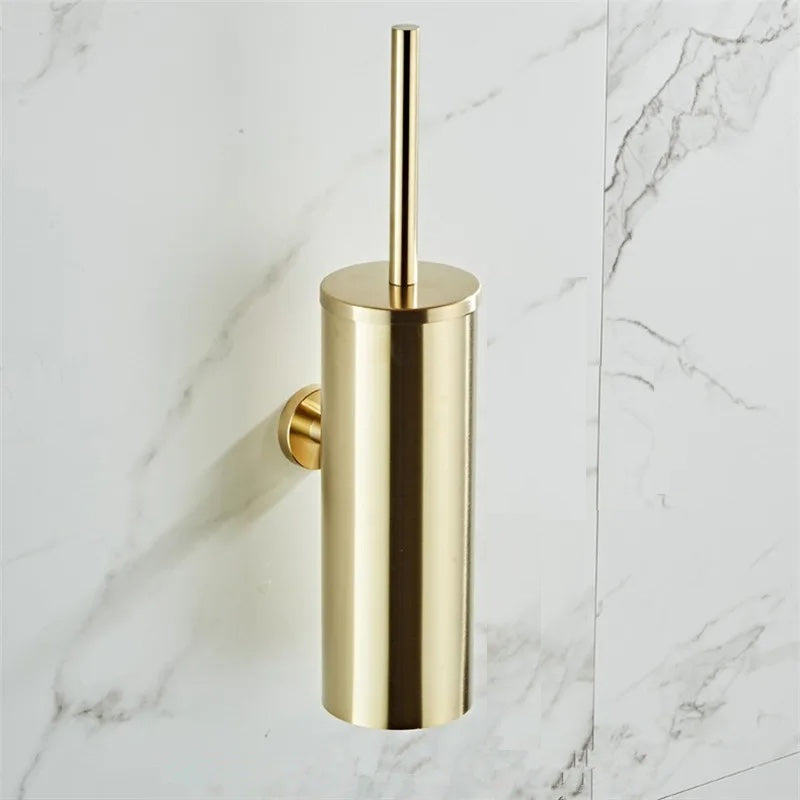 Wall-Mounted Stainless Steel Toilet Brush and Holder — product view 7