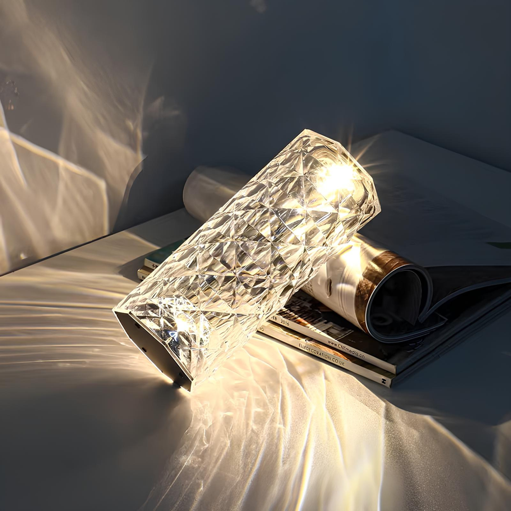 Crystal-Pattern USB-C Table Lamp with Remote, 16 Colours - view 3