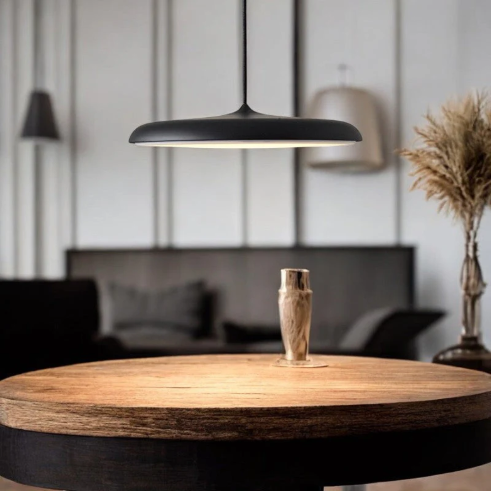 Metal Saucer Pendant Light, Minimalist Nordic Design - view 7