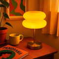 Macaron Glass Table Lamp with Knob Switch, UK Plug - view 1