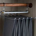 Folding Six-Bar Aluminium Trouser Hanger – image 3