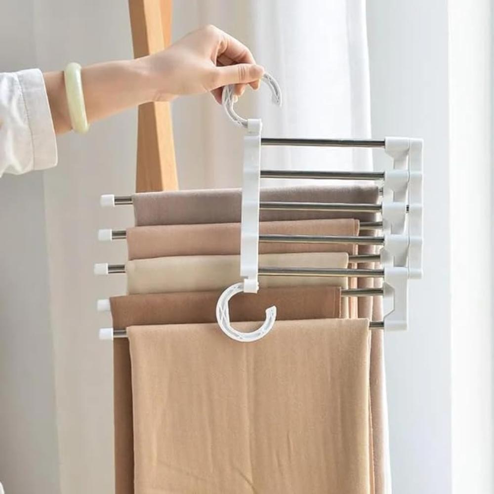 Foldable Five-Arm Trouser Hanger – image 3