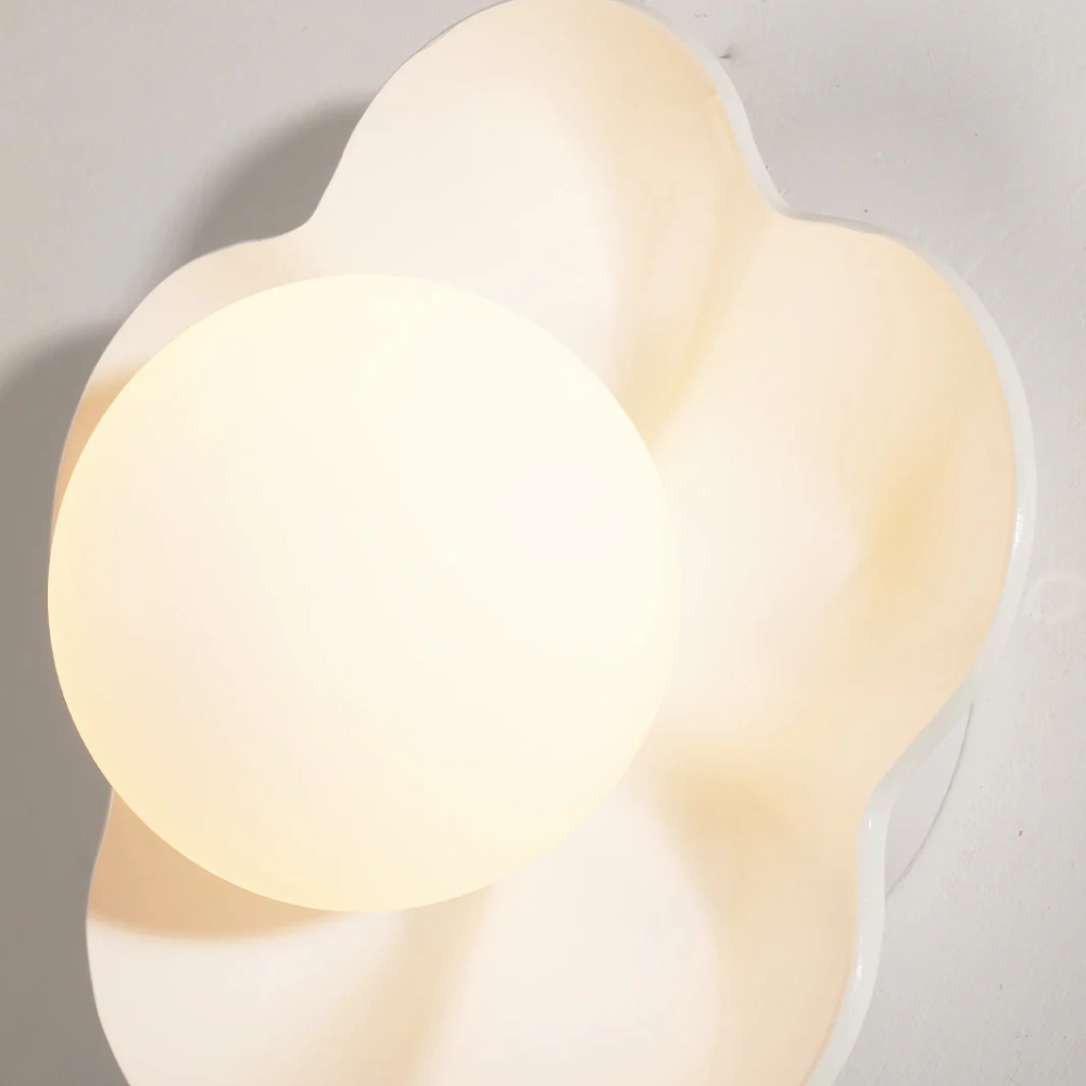 Flower Petal Wall Sconce, Danish Pastel Design - view 14