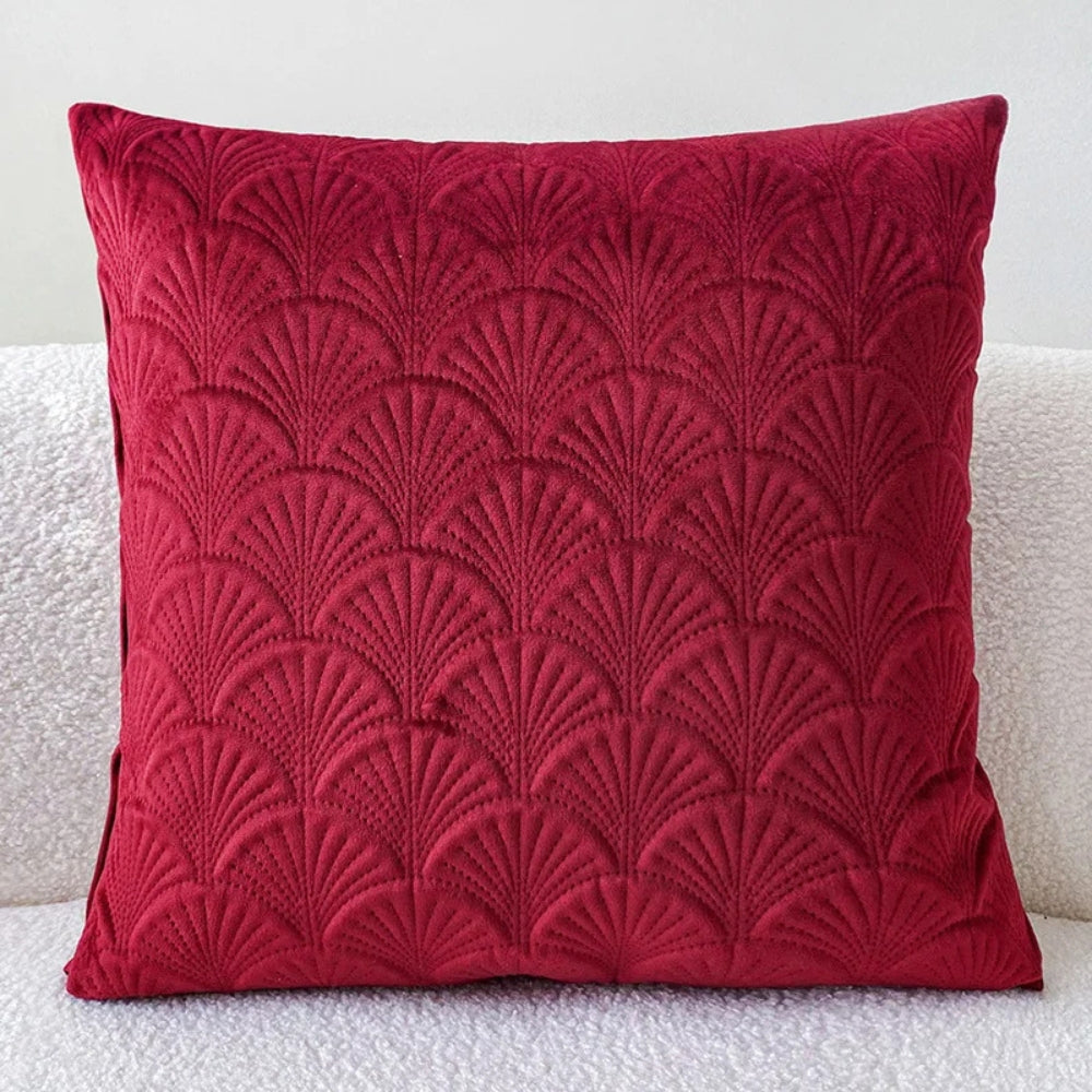 Scallop Pattern Velvet Cushion Cover – image 9