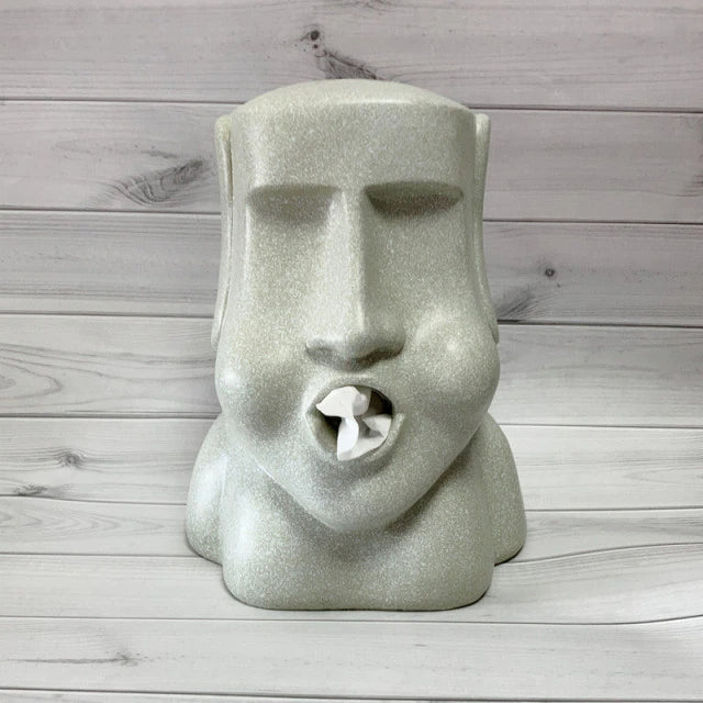 Sculpted Face Resin Tissue Box – product image 7
