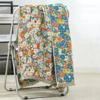 Reversible Patterned Bath Towel, Colourful Everyday Design - product view 2