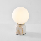 Marble Base Glass Globe Table Lamp, UK Plug - view 20