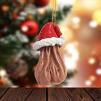 Brown 3D Acrylic Christmas Hanging Ornament