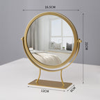 Metal Vanity Mirror with Jewellery Storage
