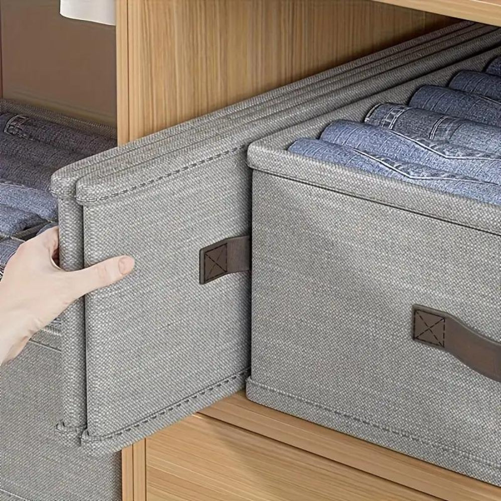 Fabric Compartment Storage Organiser with Pull Handle – image 7