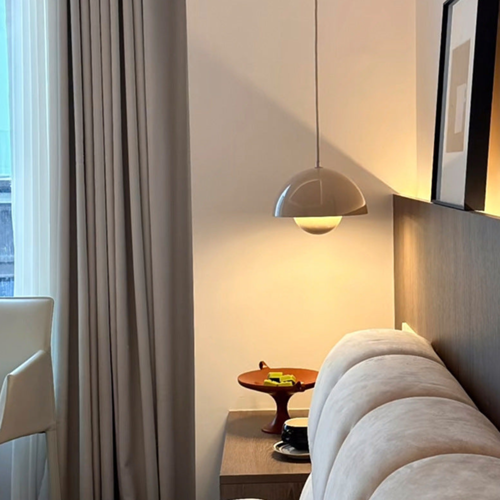 Layered Metal Dome Pendant Light, Mid-Century Style - view 5