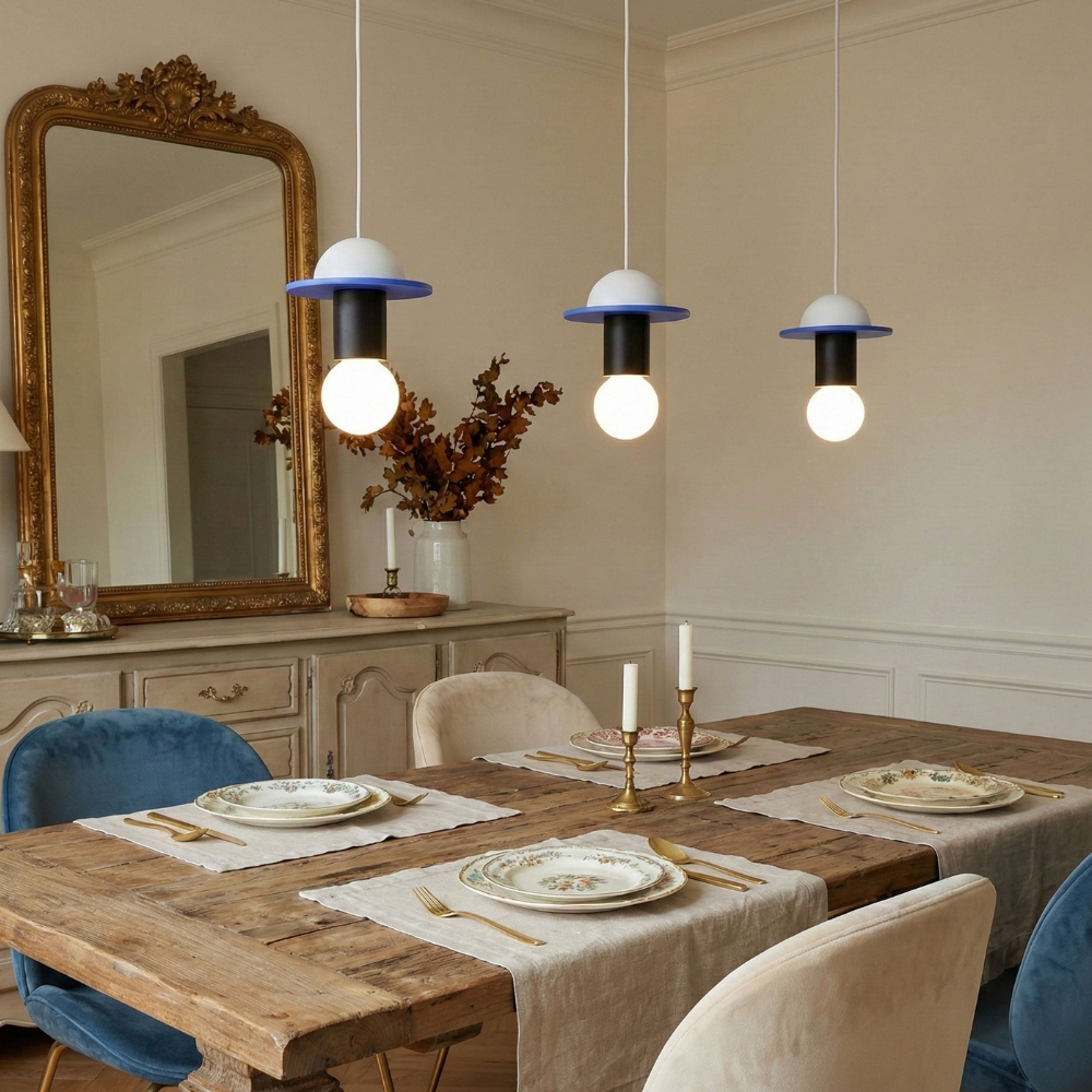 Geometric Wood Pendant Light, Sculptural Nordic Design - view 9