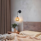 Boho Rattan Wall Lamp