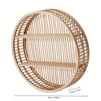 Round Bamboo Wall Shelf