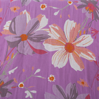 Purple Wildflower Cotton Gauze Bath Towel – image 3