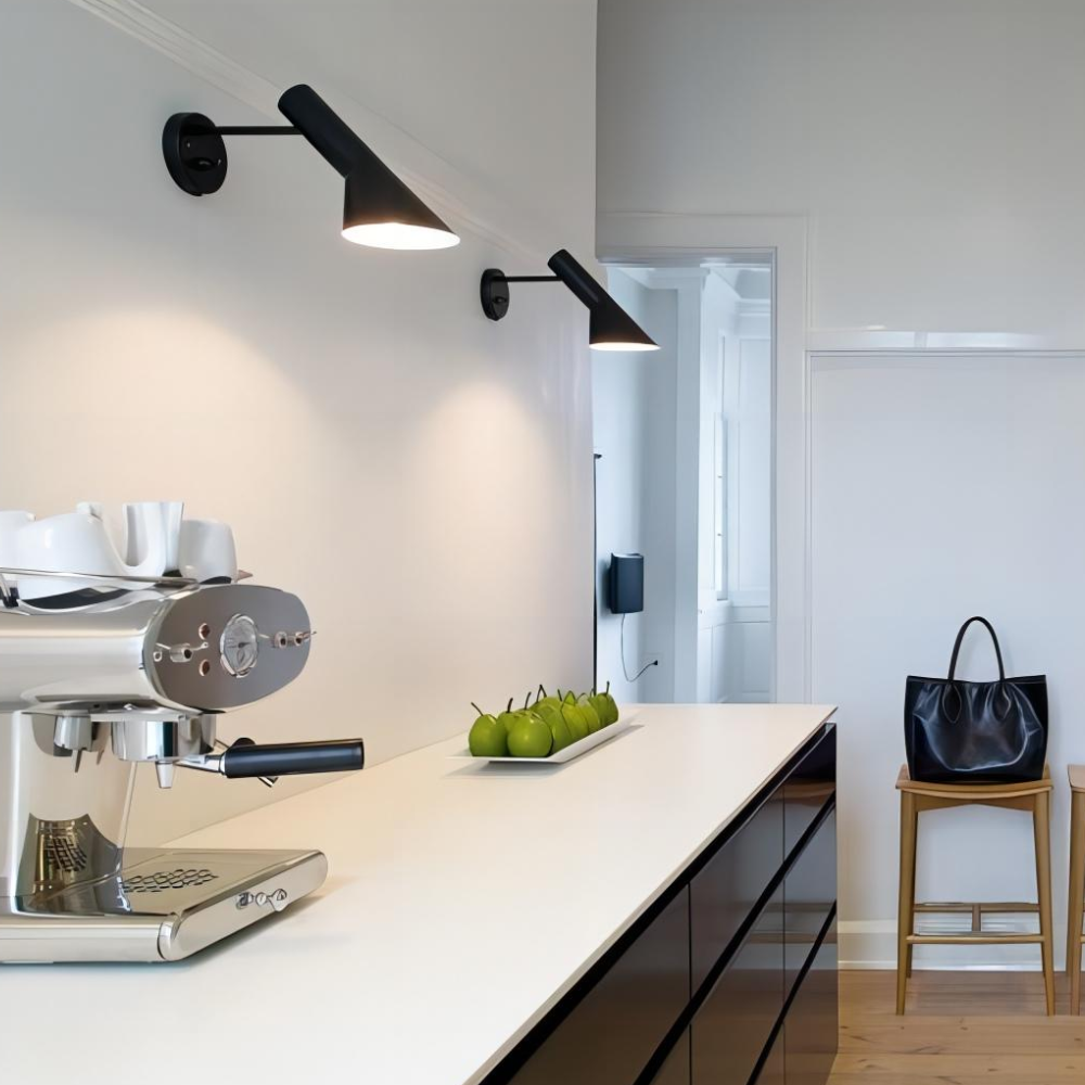 Tapered Metal Wall Sconce, Directional Nordic Task Light - view 14