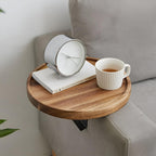 Adjustable Wood-Effect Sofa Armrest Tray – image 7