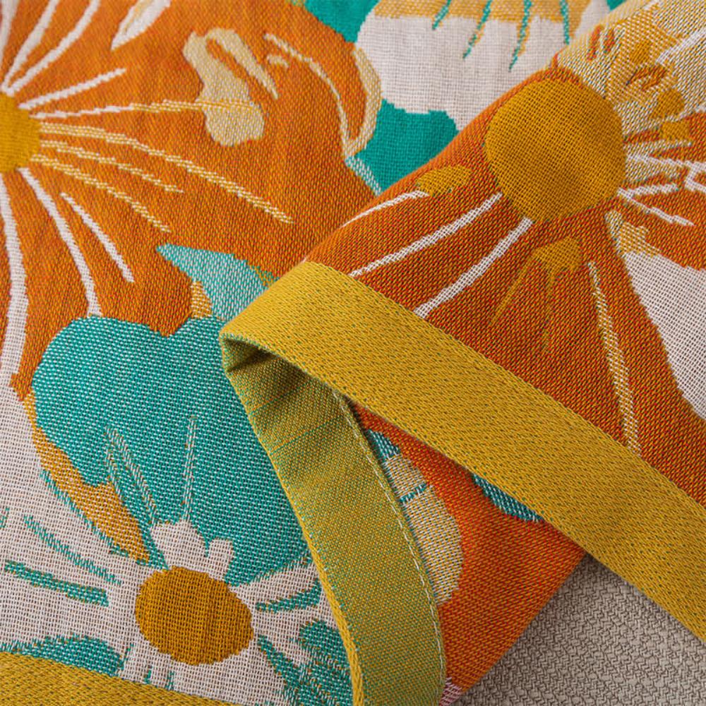 Floral Cotton Gauze Bath Towel – image 3