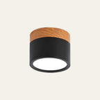 Wood-Effect LED Button Ceiling Light - view 28