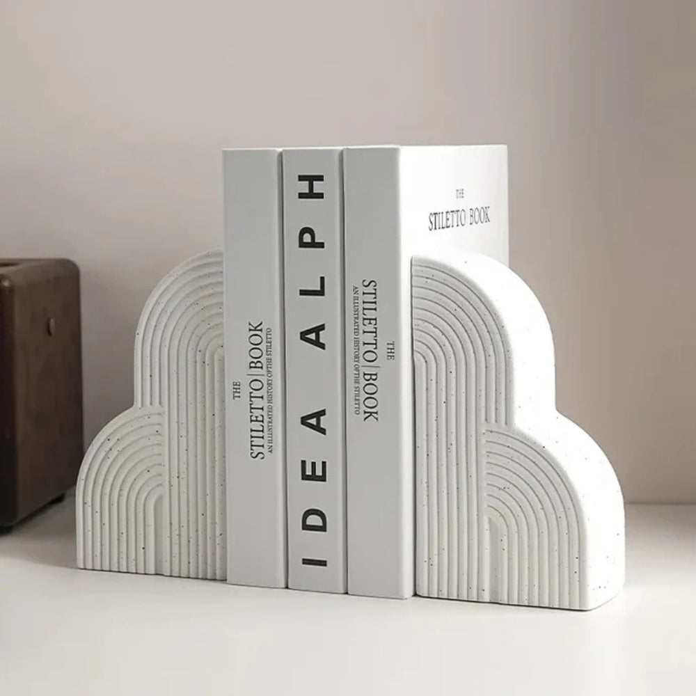 Cloud-Shaped Ceramic Bookends Set of 2 – image 2