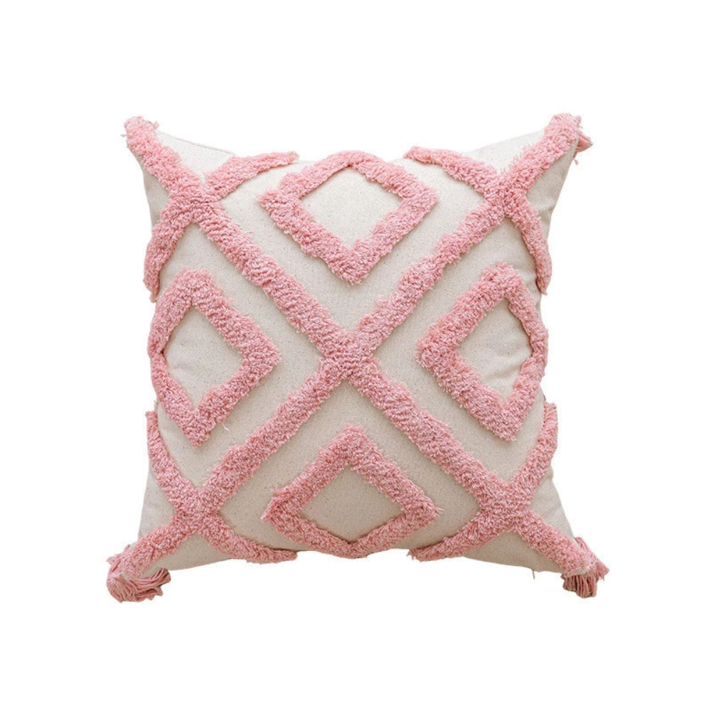 Tufted Geometric and Heart Cushion Cover – image 5