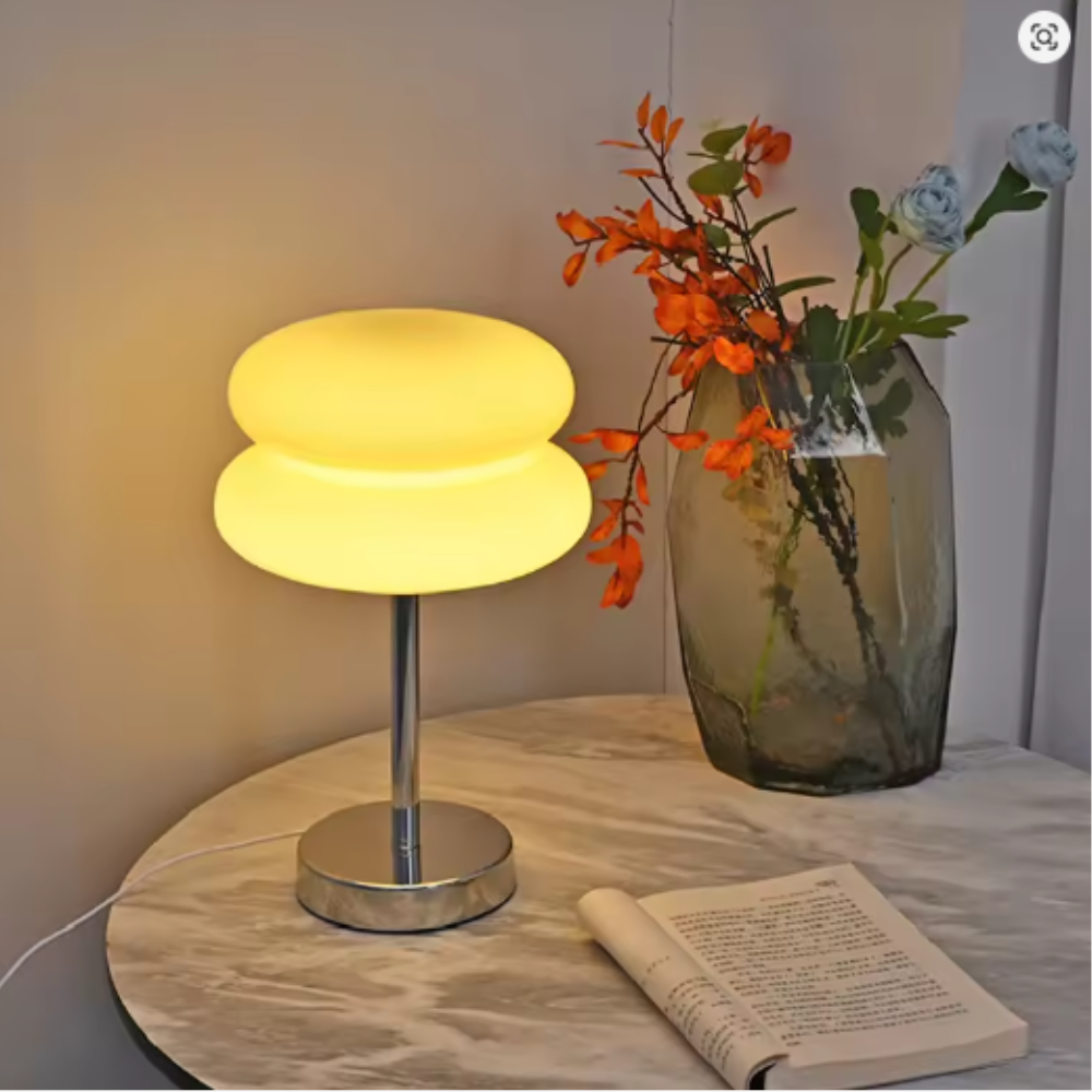 Macaron Glass Table Lamp with Knob Switch, UK Plug - view 4