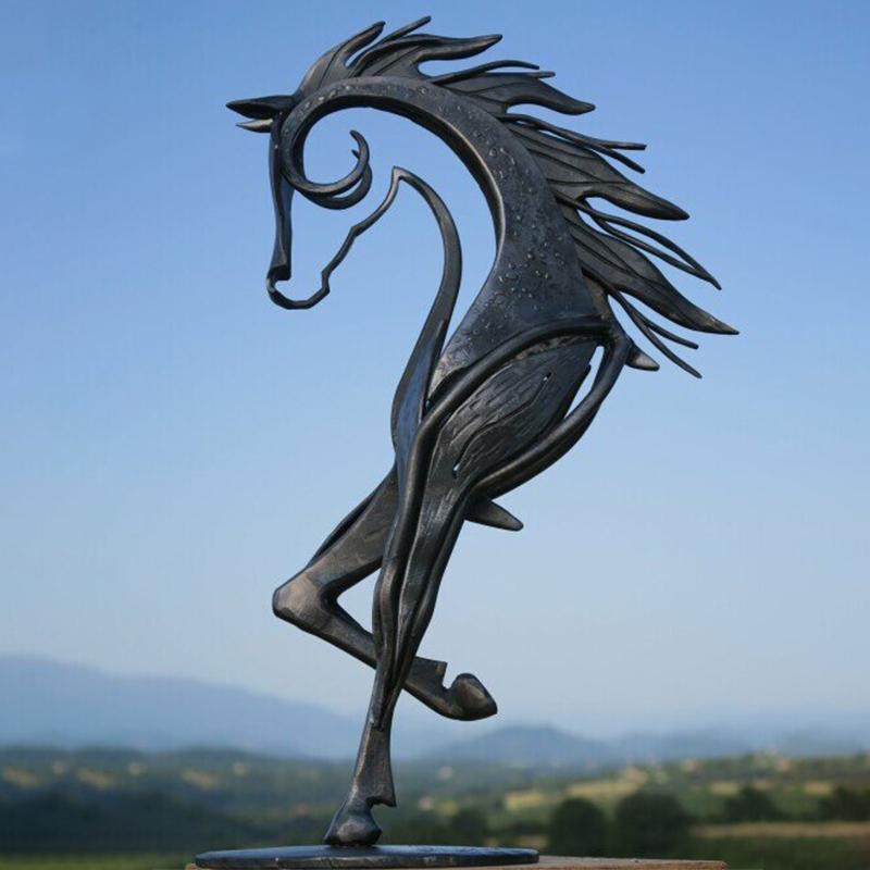 Decorative Metal Horse Sculpture