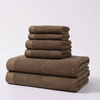 Cotton Bathroom Towel Set – 6 Pieces – image 4